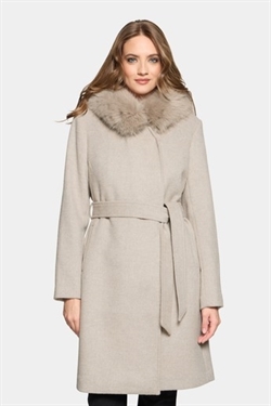 Talia - Dark Cream - Beige - Faux Fur